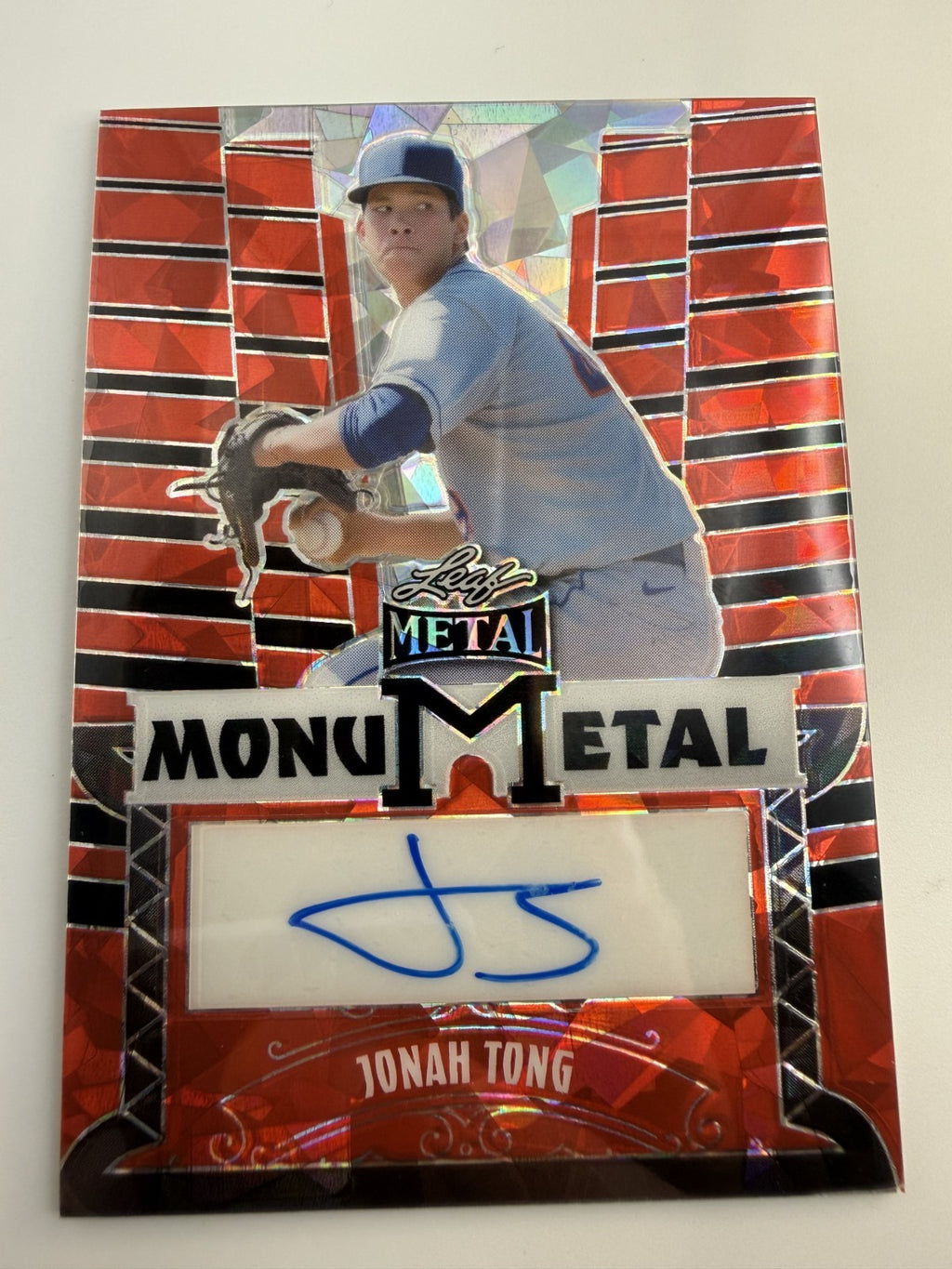 Leaf Metal Jonah Tong Monumetal #MM-JT1 Auto Number 3 of 10