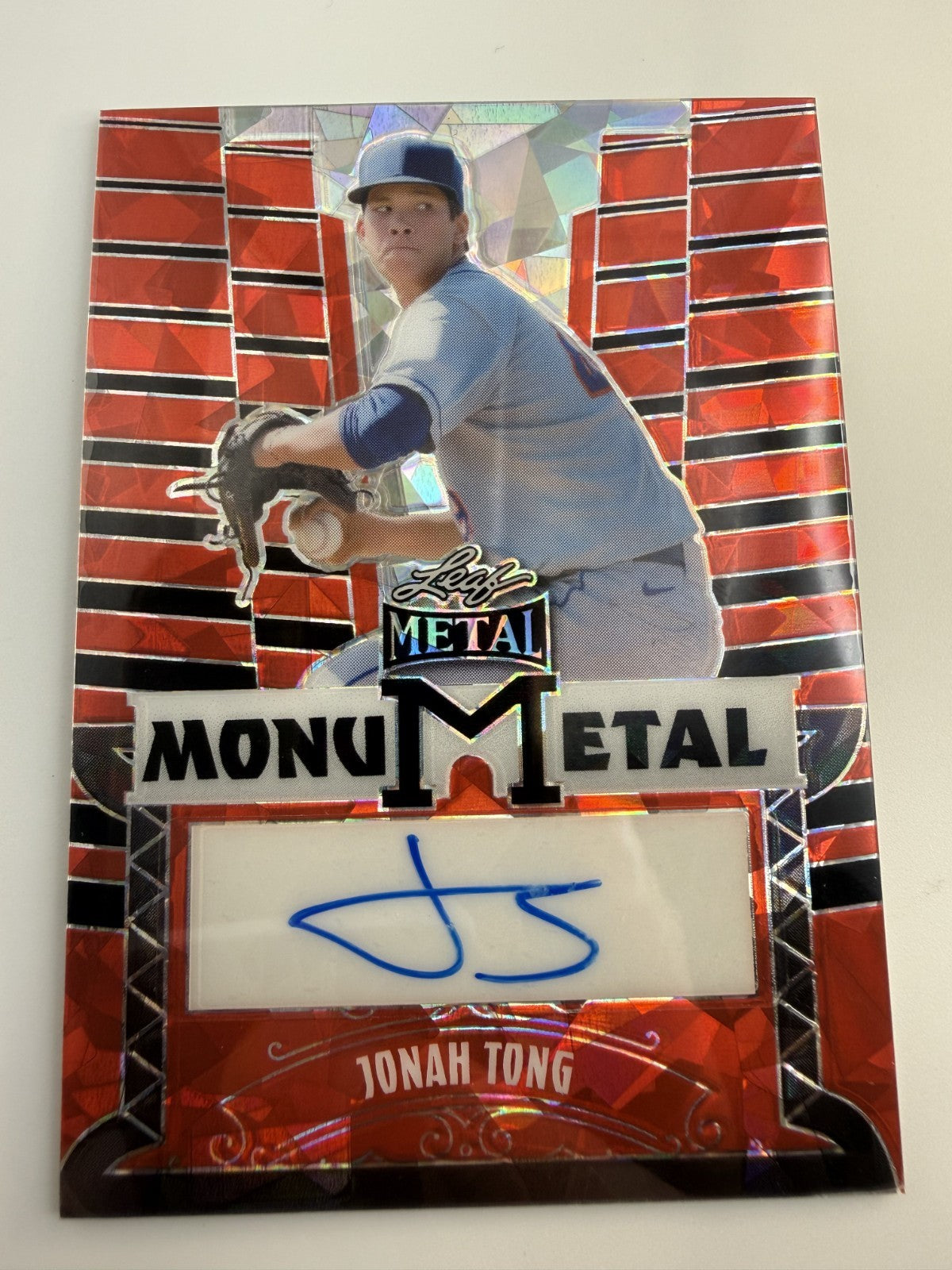Leaf Metal Jonah Tong Monumetal #MM-JT1 Auto Number 3 of 10